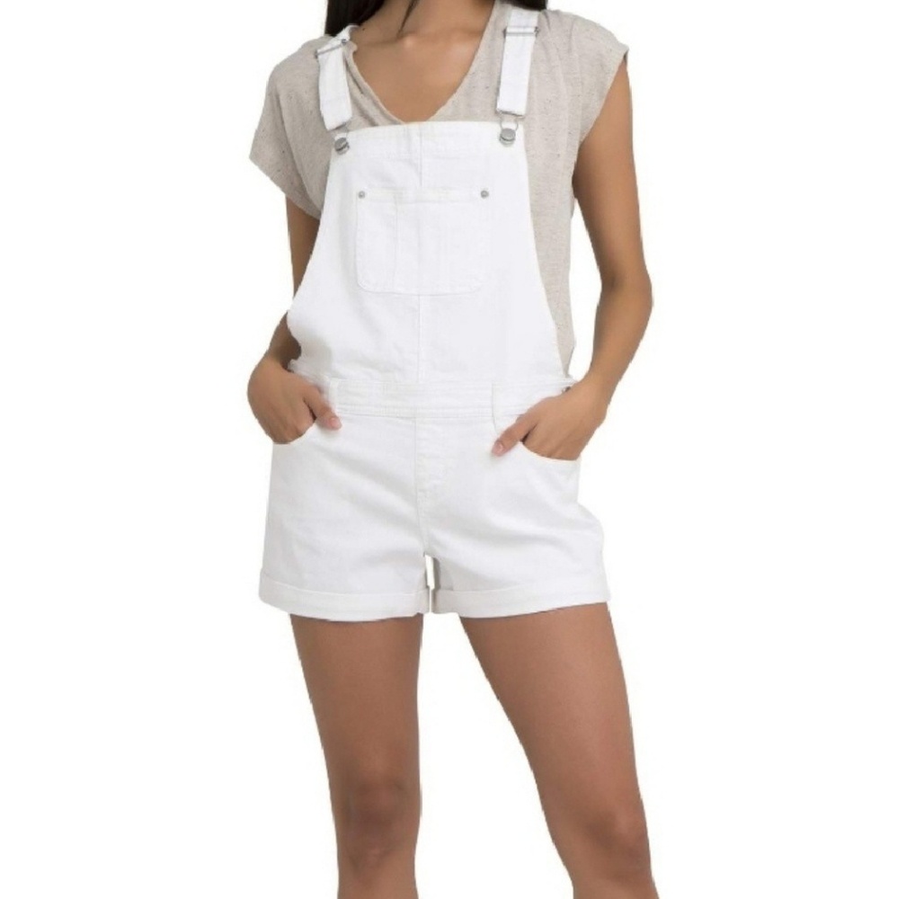 White shorttall overall